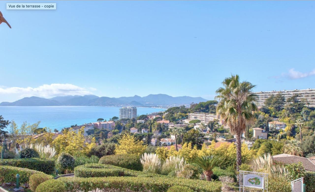 Appt Vue Mer Exceptionnelle Sur Baie De Cannes Exterior foto