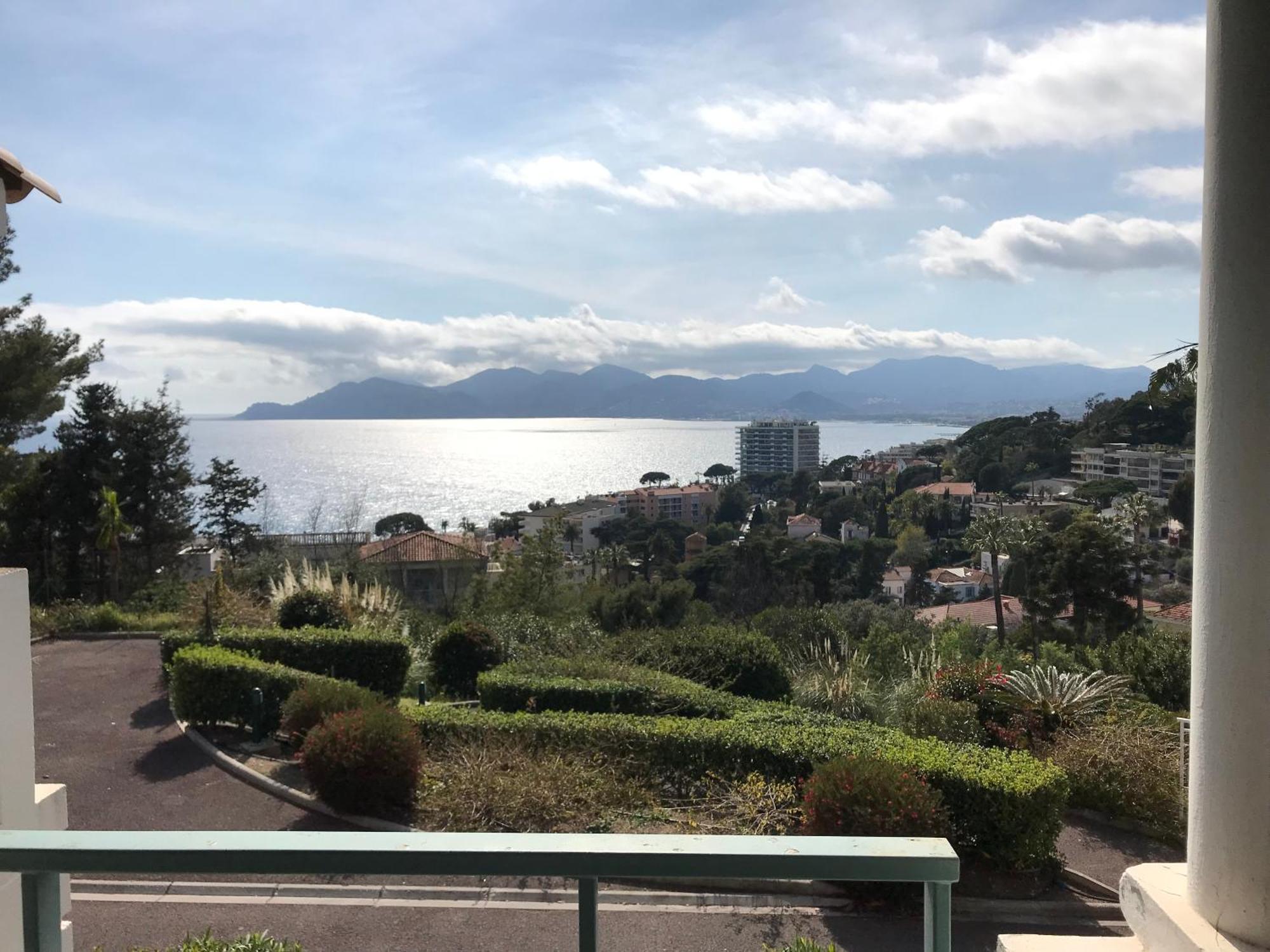 Appt Vue Mer Exceptionnelle Sur Baie De Cannes Exterior foto